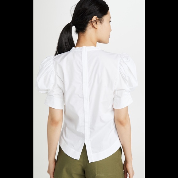 COPY - Bassike Cotton Balloon sleeve blouse - Picture 4 of 12